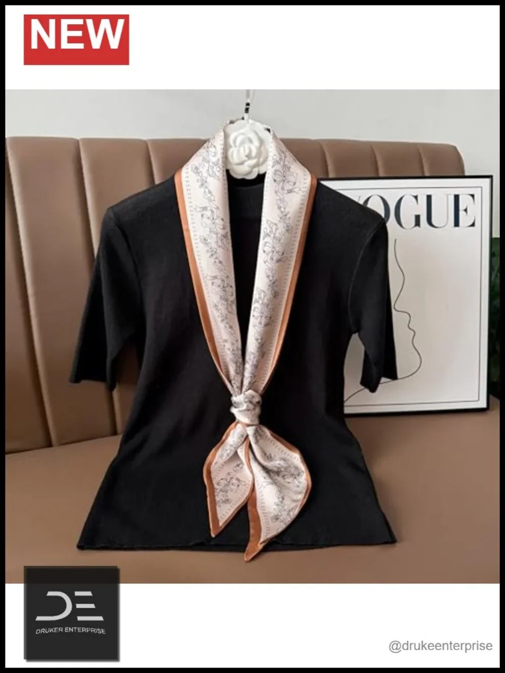Extra Long Satin Scarf - Boho Head Wrap Neck Accessory Purse Scarf Belt